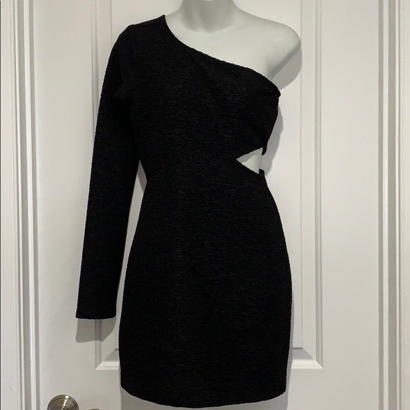 CBGeneration textured black cut out- dress - Picture 1 of 6